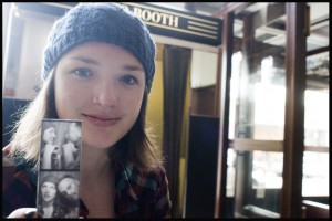 I was up visiting Olive in Portland. We like the photo booth at the hipster hangout, Ace Hotel.