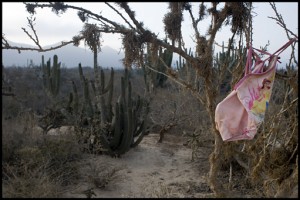 Lost bathing suit.