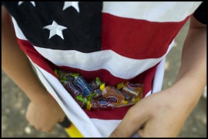 For seventy five years Alice's family has celebrated independence day. Red, white and blue, a parade, a flag ceremony, lunch, a piñata for the young ones, baseball, swimming and evening cocktails. It's a unique family tradition.