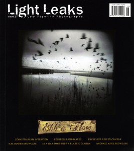 One of my photos made the cover of Light Leaks magazine! If you're into any sort of "toy camera" (Holga, pinhole, Diana, etc) then you know Light Leaks is THE publication devoted to these sorts of cameras. I'm stoked and honored to be selected for the cover of Light Leaks 17!!! 