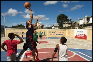 Basketball is the second most popular sport in the Dominican Republic after baseball. A couple of these kids were really good! Can you name a Dominican player in the NBA? (Al Holford Atlanta Hawks. So far this season he's averaging 16.4 points and 9.5 rebounds a game.)