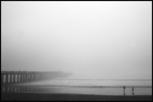 Low tide and fog a nice combination for moody photography!