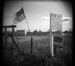 Along California State Route 88 near Lockeford. The dream becomes real estate.