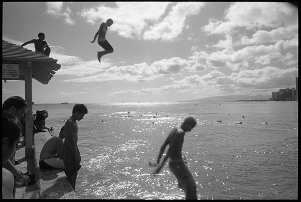 Just back from a trip to O'ahu. Here are a couple of snaps of a popular swimming and boogie boarding spot called "Walls" at Waikiki Beach.