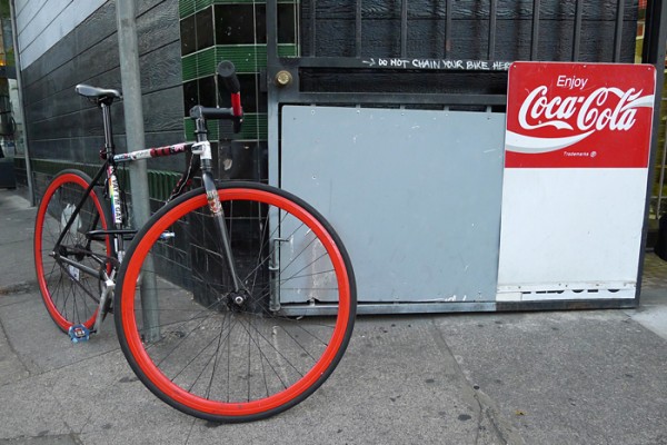 Hipster bike, Portland, OR.