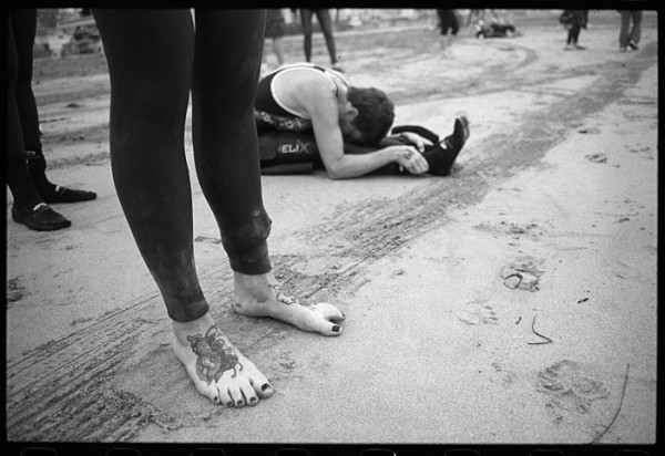 I was at Main Beach yesterday snapping photos of the triathletes at the start of the race. As I've written before, I like the energy at the beginning of these races. 