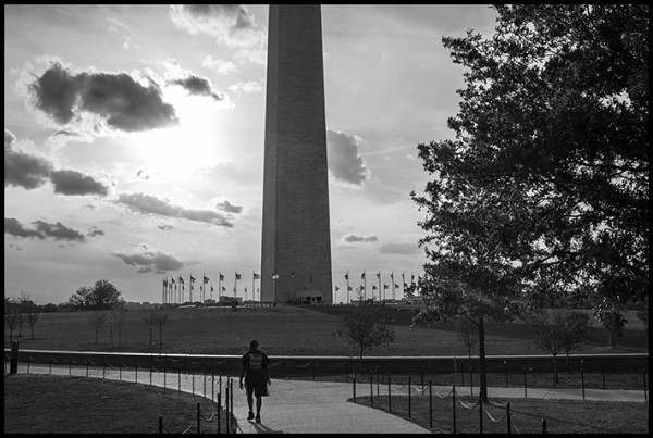 Sightseeing on the National Mall.